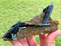 Image 8 of Vivianite & Ludlamite on Matrix Specimen |Brazil #2860