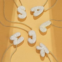 Image 5 of Custom Letter Bling Necklace 