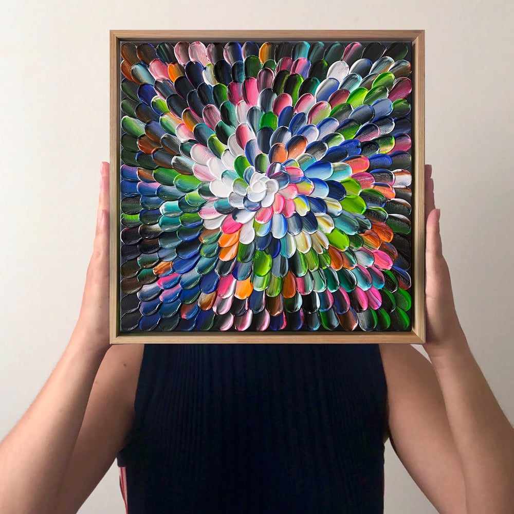 Image of Bloom V - 30x30cm FRAMED