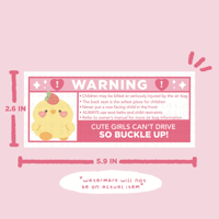 Image 3 of Strawberry Duck Warning Visor Sticker