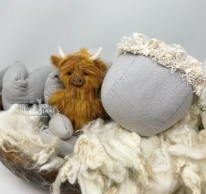 Image of Highland cow lovey preorder 