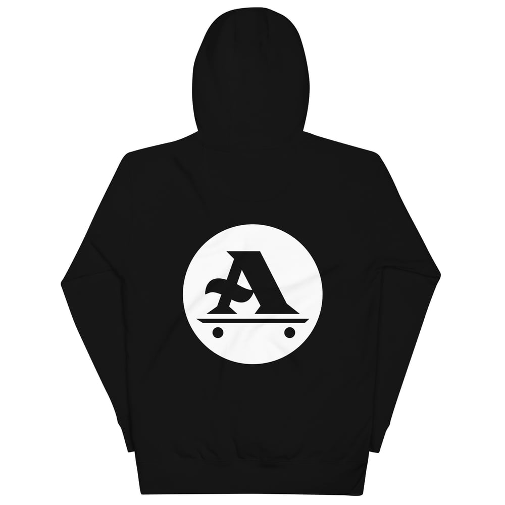 White a-logo Unisex Hoodie