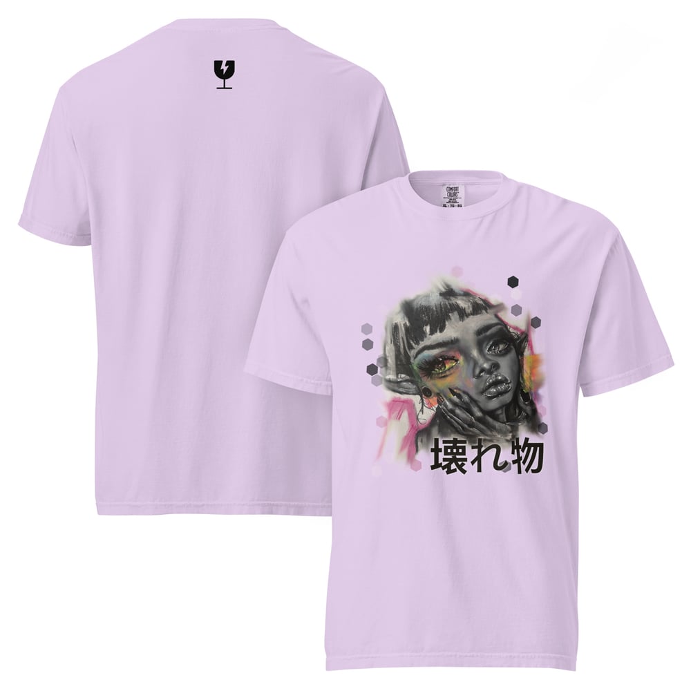 Image of GLITCH (fragile) Unisex garment-dyed heavyweight t-shirt