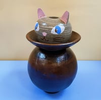 Image 1 of Cat + Vase #2