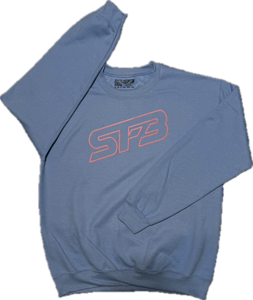 Pink On Carolina Blue Hoodie/Crewneck