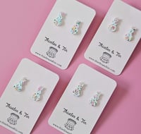 Image 2 of Standing Wildflower Bunny Studs - SKU 493
