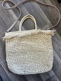 Image 1 of light weight straw bag