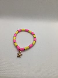Image 1 of Clay Bead Starfish Bracelet 