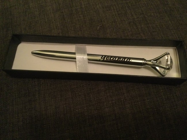 Diamond wand pen-metalllic collection (personalized)