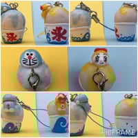 Image 2 of Robot Cat Inspired Japanese Snow Cone Shave Ice Polymer Clay Cell Phone Charm