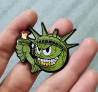 Image 1 of ROTTEN APPLE SMiLee PiN 4.0 (OLiVE GREEN)