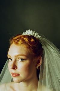 Image 2 of 1950s Wax Flower Veil 