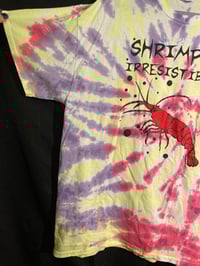 Image 1 of XL Shrimply Irresistible Tie Dye Shirt 4