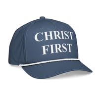Image 1 of "Christ First" Classic Rope Cap