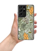 Image 18 of Art Nouveau Inspired Soft Multicolor Boho Floral Sketch Clear Case for Samsung®