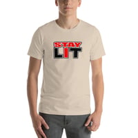 Image 1 of STAY LIT RED/BLACK Short-Sleeve Unisex T-Shirt