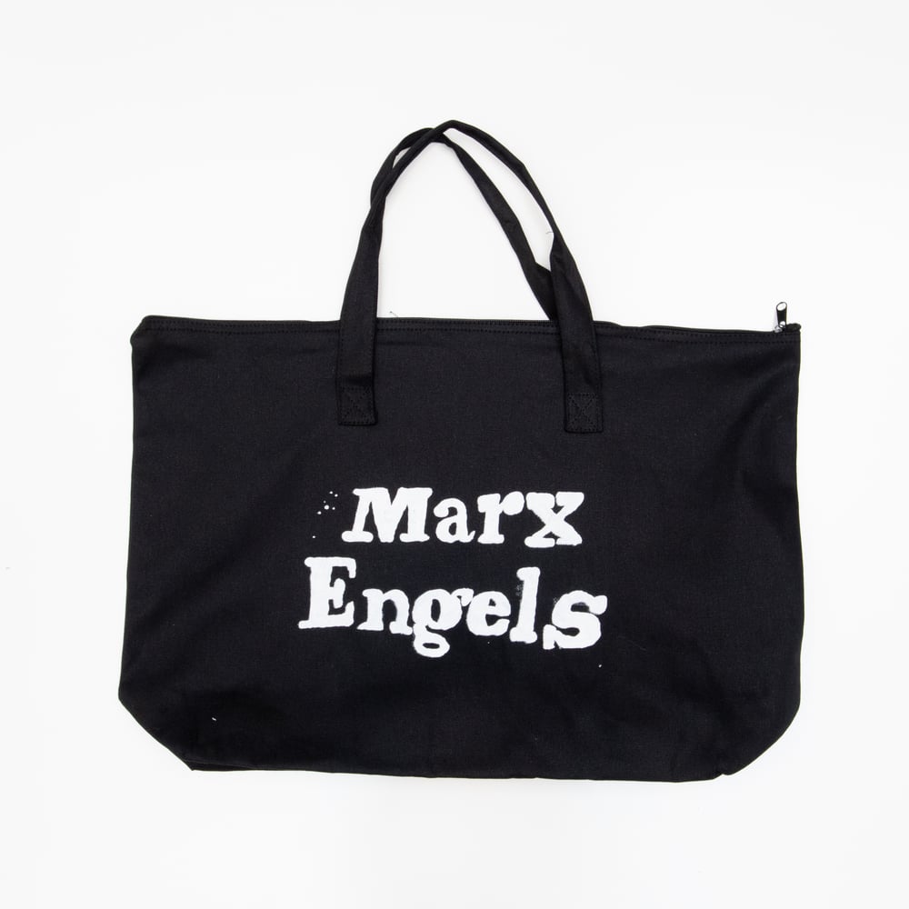 Marx Engels Zippered Shopping Tote