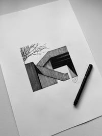 Brutalist Branches (Drawing 2)