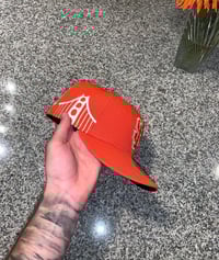 Image 2 of ORANGE SF GIANTS BRIDGE PATCH CUSTOM FITTED CAP