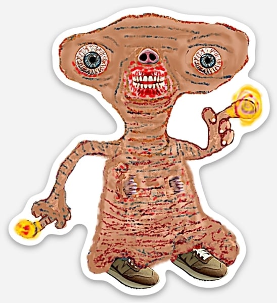 Image of Deep Fried ET sticker