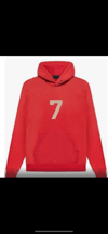 Red Essentials Hoodie w/Buttons