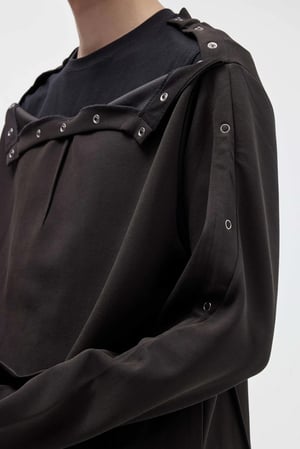 Image of EQUALNEAR - Astro Henley Sweatshirt (Black)