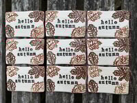 Image 5 of 'hello autumn' Leaf tile decoration