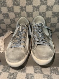 Image 3 of Golden Goose Superstar White/Grey with Embroidery