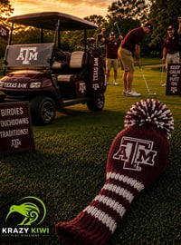 Image 4 of TEXAS A&amp;M Aggies  custom Golf Club Cover hand knit logo College football fan  gift-8f4d1798