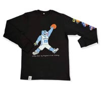 Image 1 of Livingstone College Jordan Blue Bear Long Sleeve Shirt