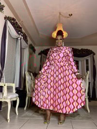 Image 2 of Pleated and pink dress 