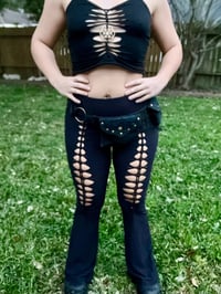 Image 5 of Slit Weave Flare Pants ONLY Made To Order 