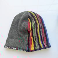 Image 2 of Upcycled Reversible Beanie Cotton Blend 38