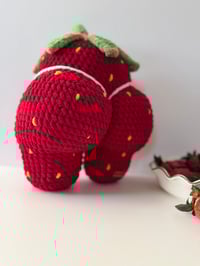Image 2 of Cheeky strawberry pillow 