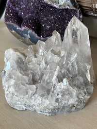 Image 22 of Clear Quartz Points Cluster Statement Piece #2446
