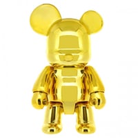 Image 1 of Metallic Gold Qee Bear 7"