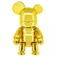 Image 1 of Metallic Gold Qee Bear 7"