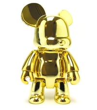 Image 2 of Metallic Gold Qee Bear 7"