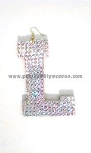 Image of Custom Letter Earrings (Block L)