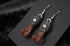 Dead good beetroot stained rabbit bone and moonstone earrings Image 6