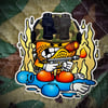 Pixel Ops Flamethrower Sticker