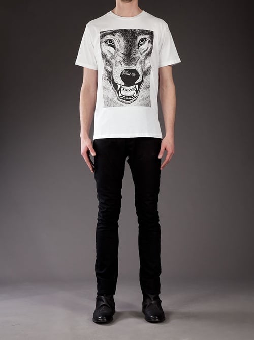 Arran Gregory "Wolf" print T-Shirt for JaguarShoes Collective