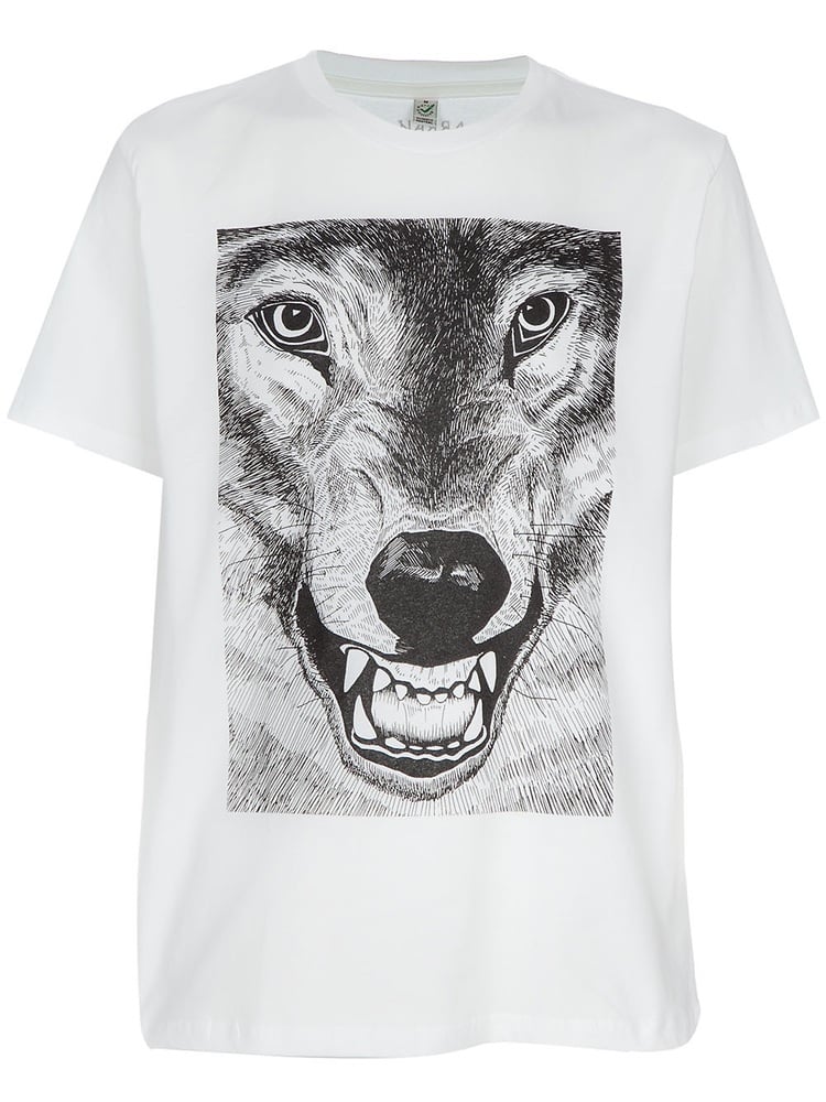 Arran Gregory "Wolf" print T-Shirt for JaguarShoes Collective