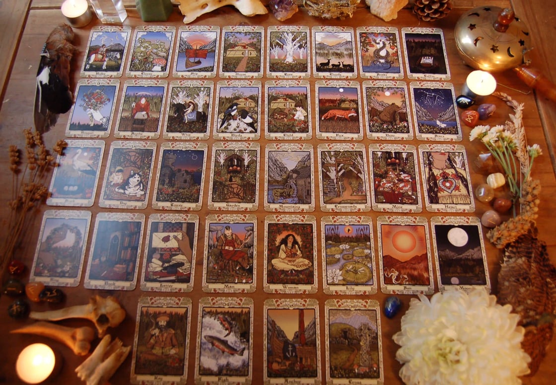 Image of Magical folklore lenormand deck