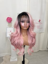Image 10 of Pastel pink bangs wig (ready to ship)