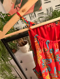 Image 2 of Orangey flower short sundress 