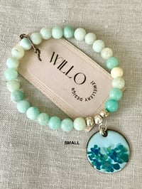Image 3 of Amazonite bracelet with enamel charm 