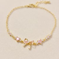 Image 1 of Pink Bow Bracelet 🎀