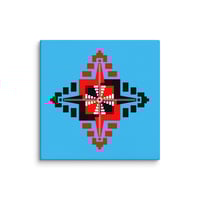 Image 7 of Mayan Temples Mandala, High Resolution Canvas Print with wood backing