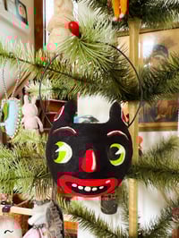 Mini Black Cat Jack O' Lantern with Flameless Tealight Candle